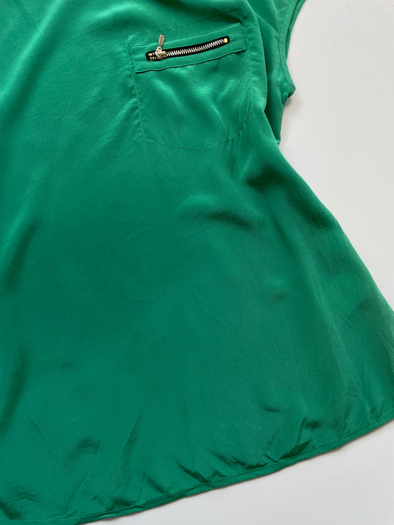 100% Silk Top-Bust 34