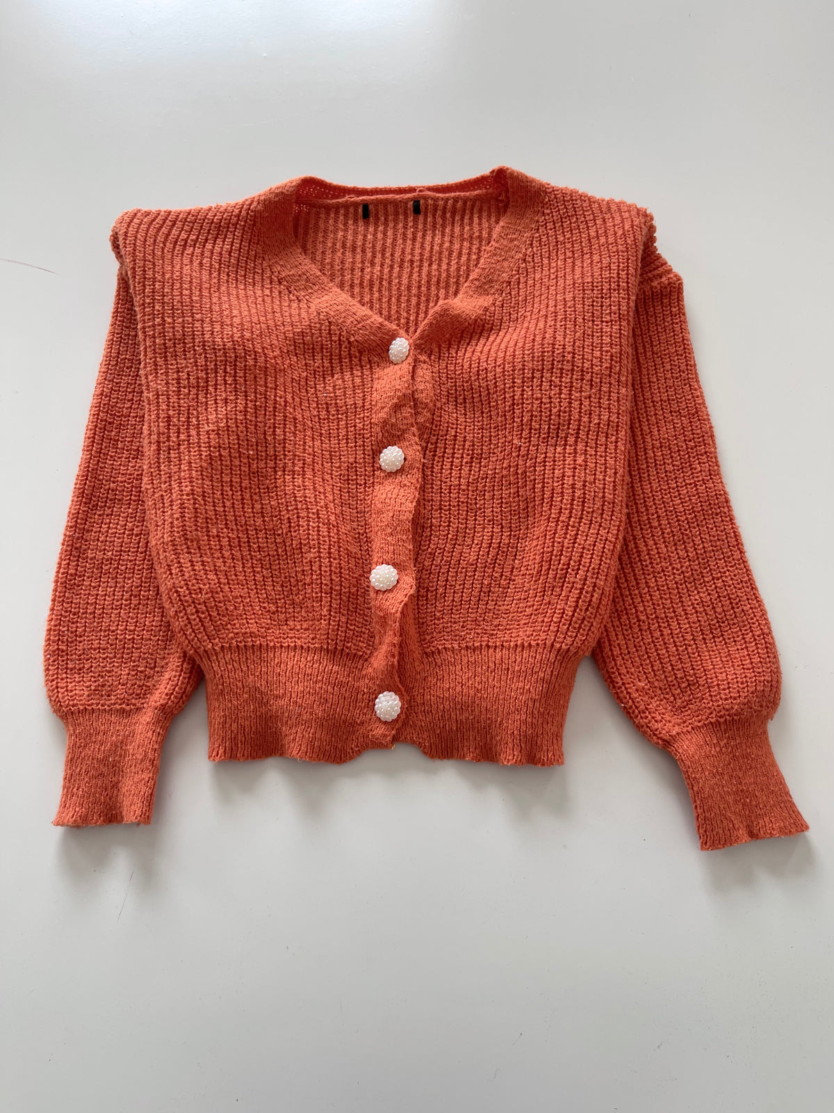 Solid Cardigan Sweater-Bust 44