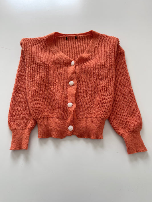 Solid Cardigan Sweater-Bust 44