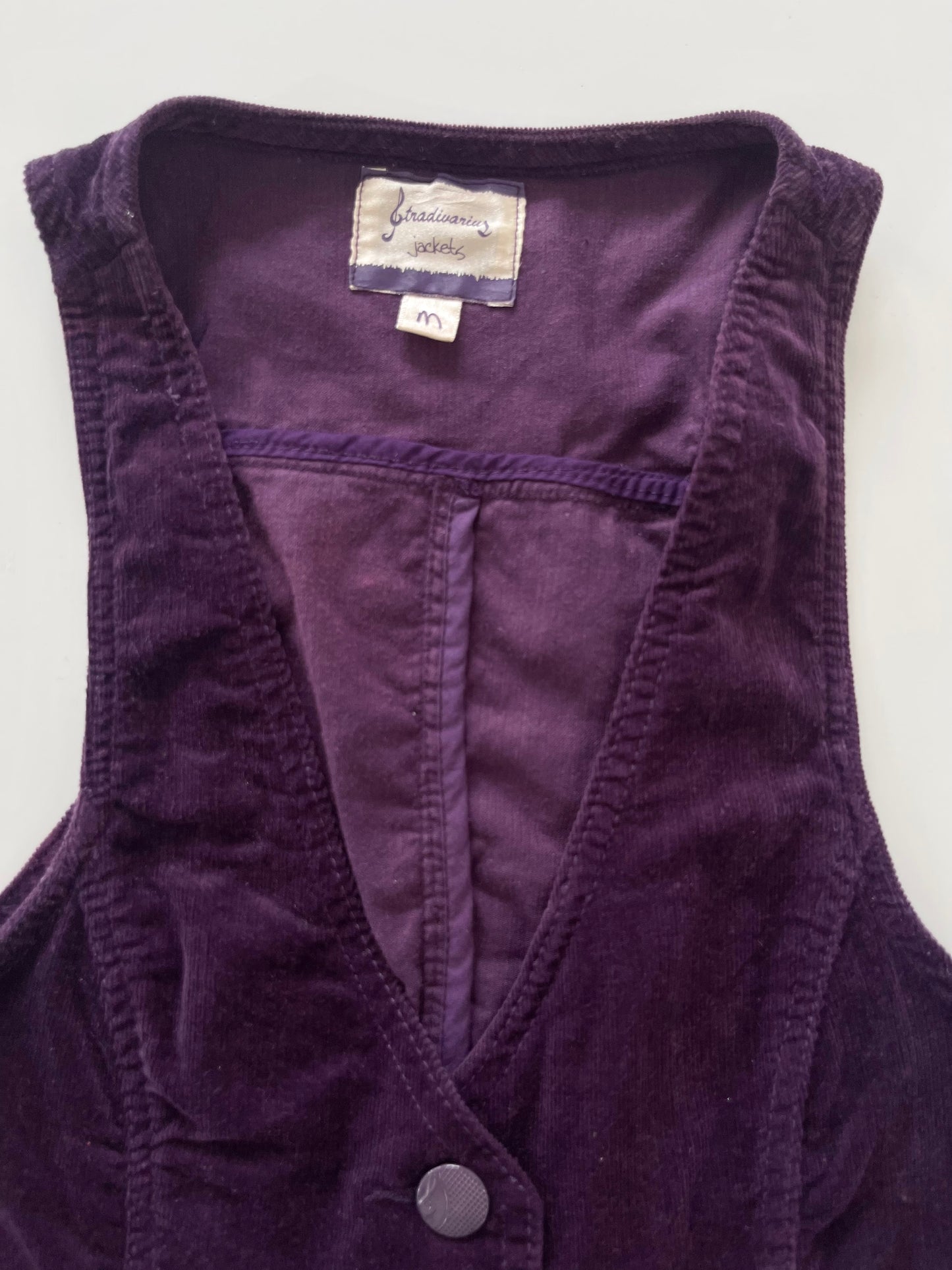 Stradivarius Corduroy Waistcoat-Bust 34