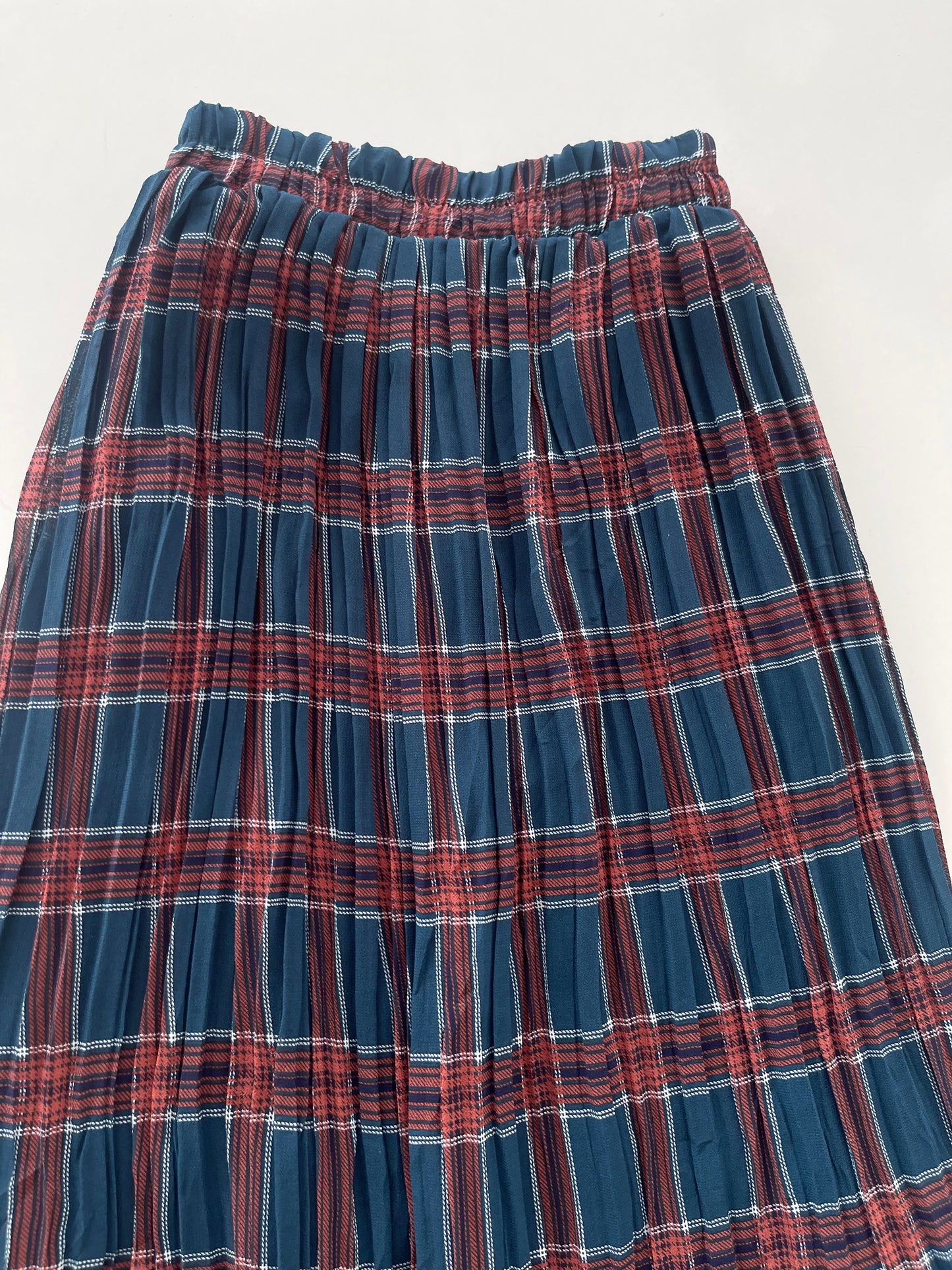 Pleated Blue Skirt-Waist 28 to 34