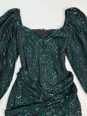 Sequin Sweetheart Neck Dress-Bust 30 to 32