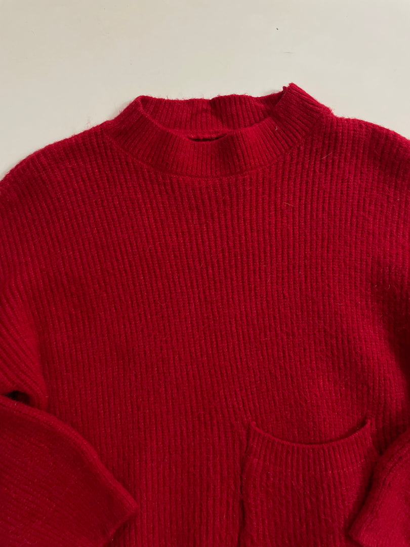 Cherry Red Super Soft Sweater-Bust 36 to 40