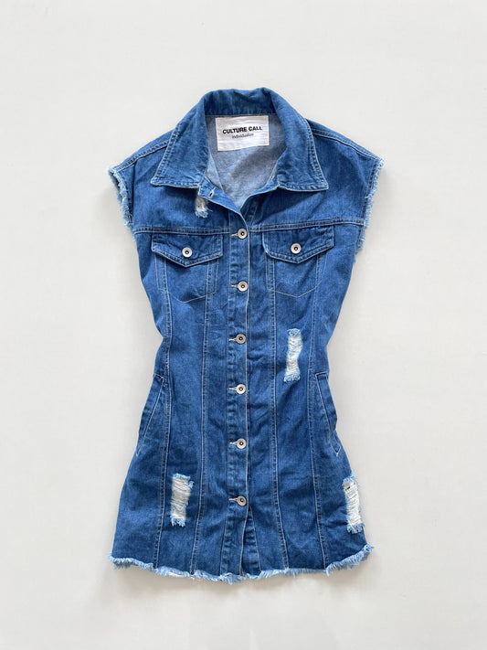 Culture Call Denim Vest-Chest 40