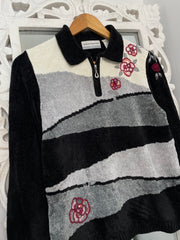 Alfred DunnerEmbroidered Vintage Sweater-Bust 38