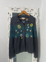 Load image into Gallery viewer, Christopher&amp;banks Embroidered Sweater-Bust 40
