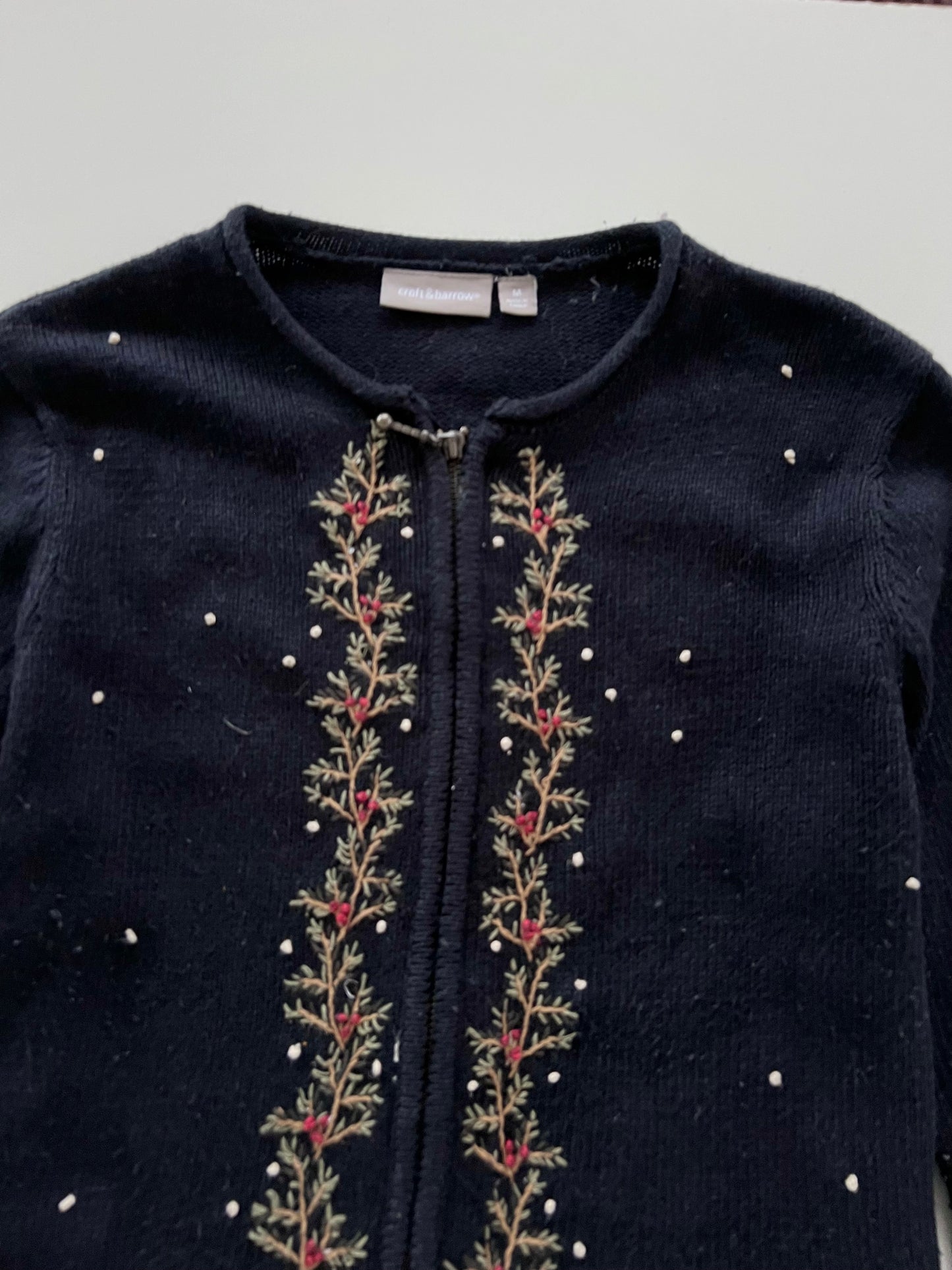 Croft & Barrow Embroidered Sweater-Bust 42