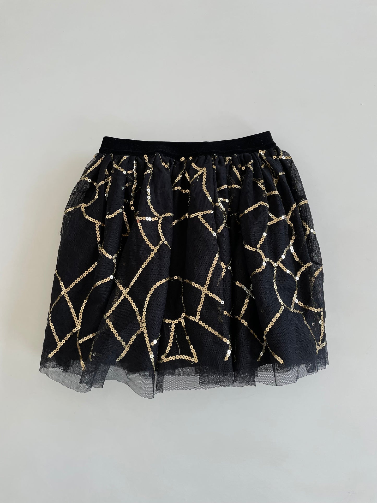 Lacy Sequin Skirt-Waist 24 to 26