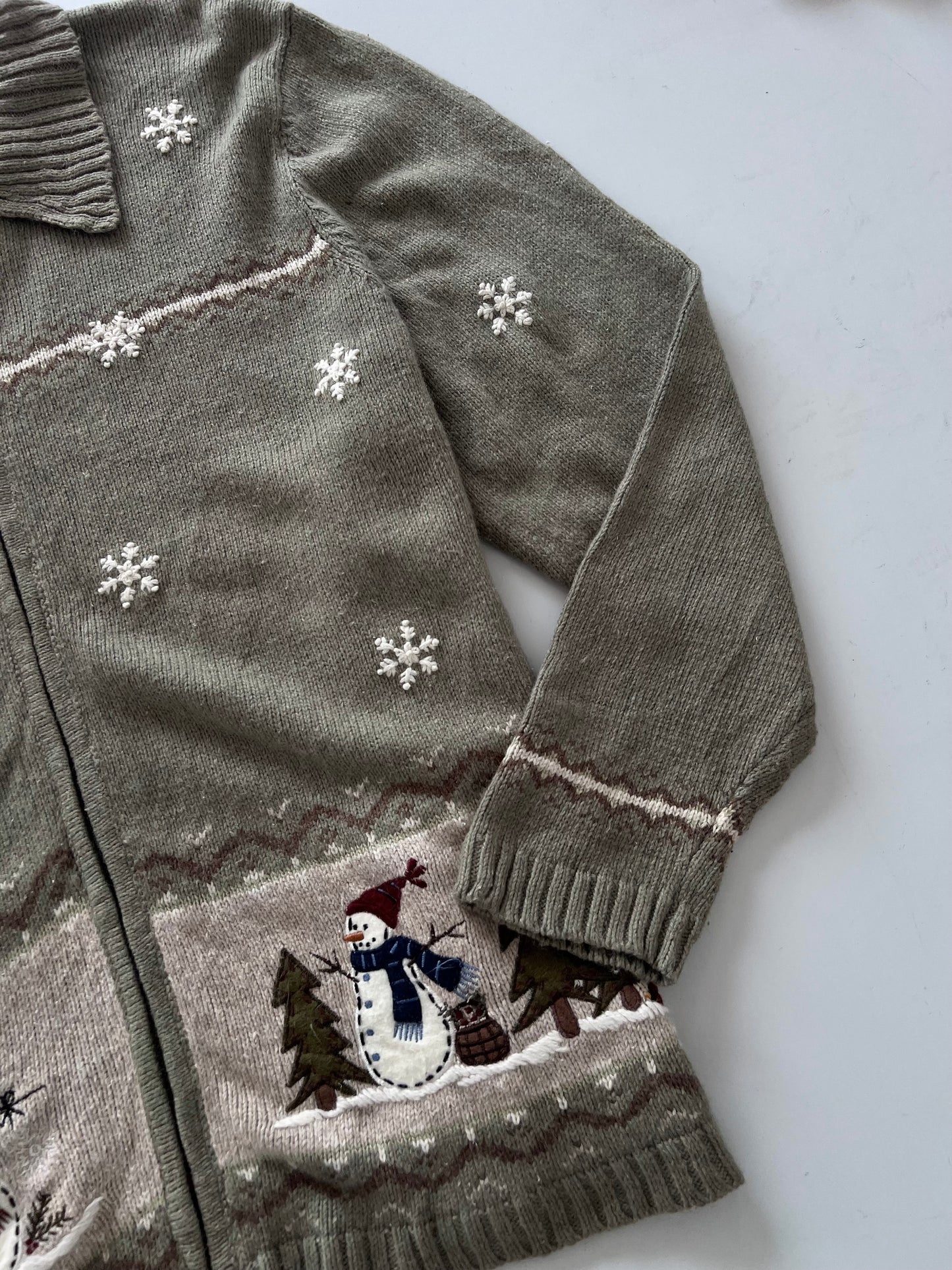 Croft&Barrow Embroidered Christmas Sweater-Bust 50