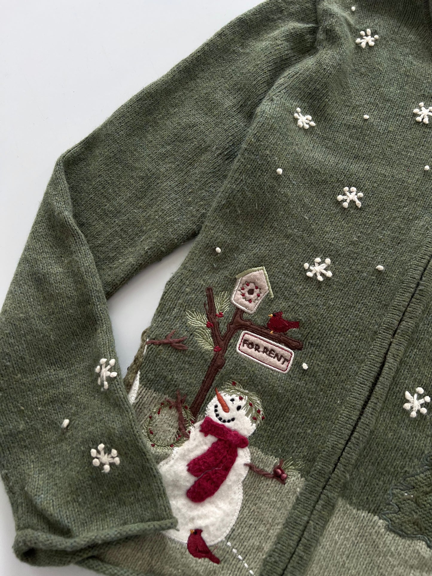 Croft&Barrow Embroidered Christmas Sweater-Bust 38