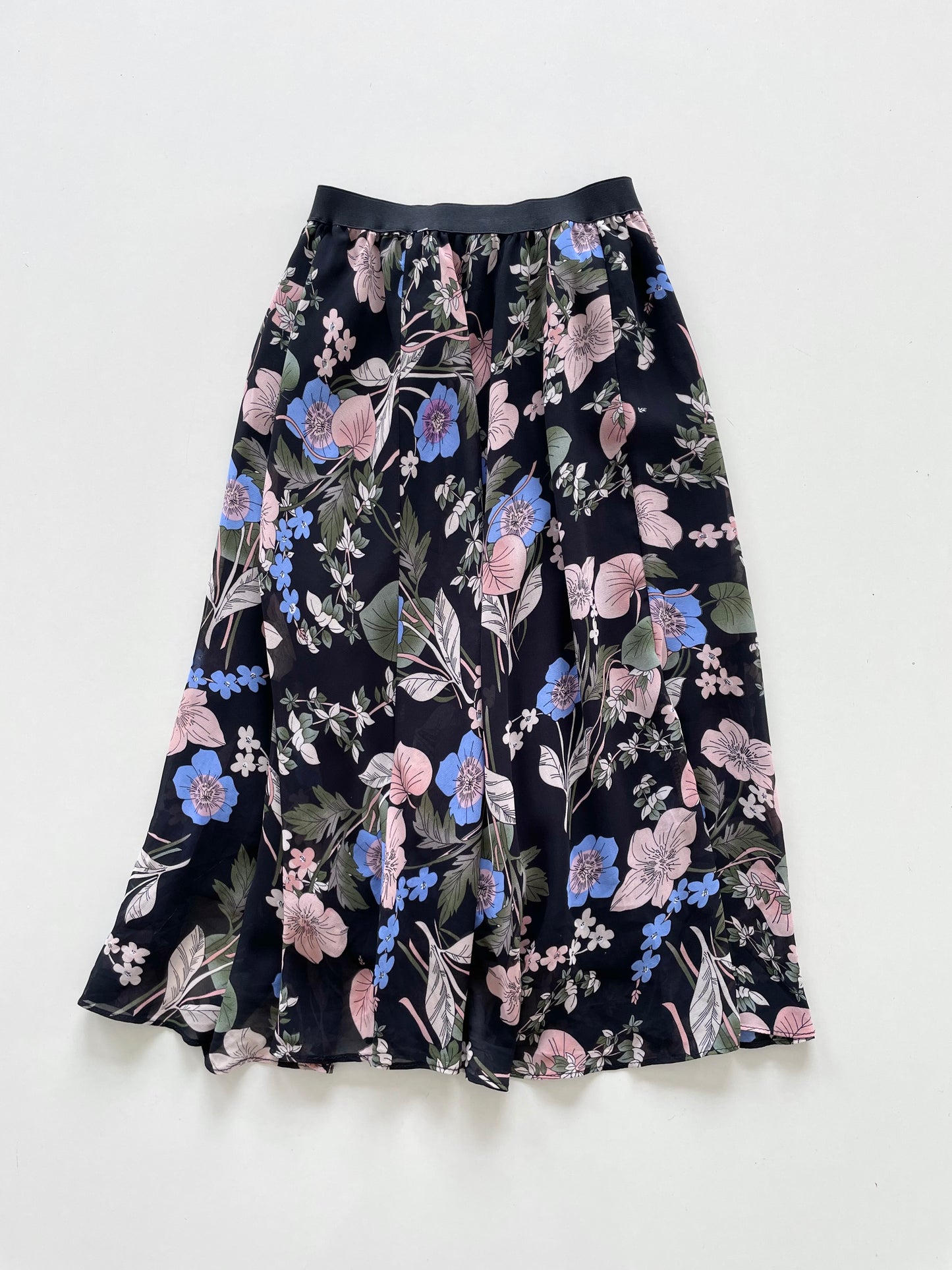 Vintage Floral Skirt-Waist 20 to 26