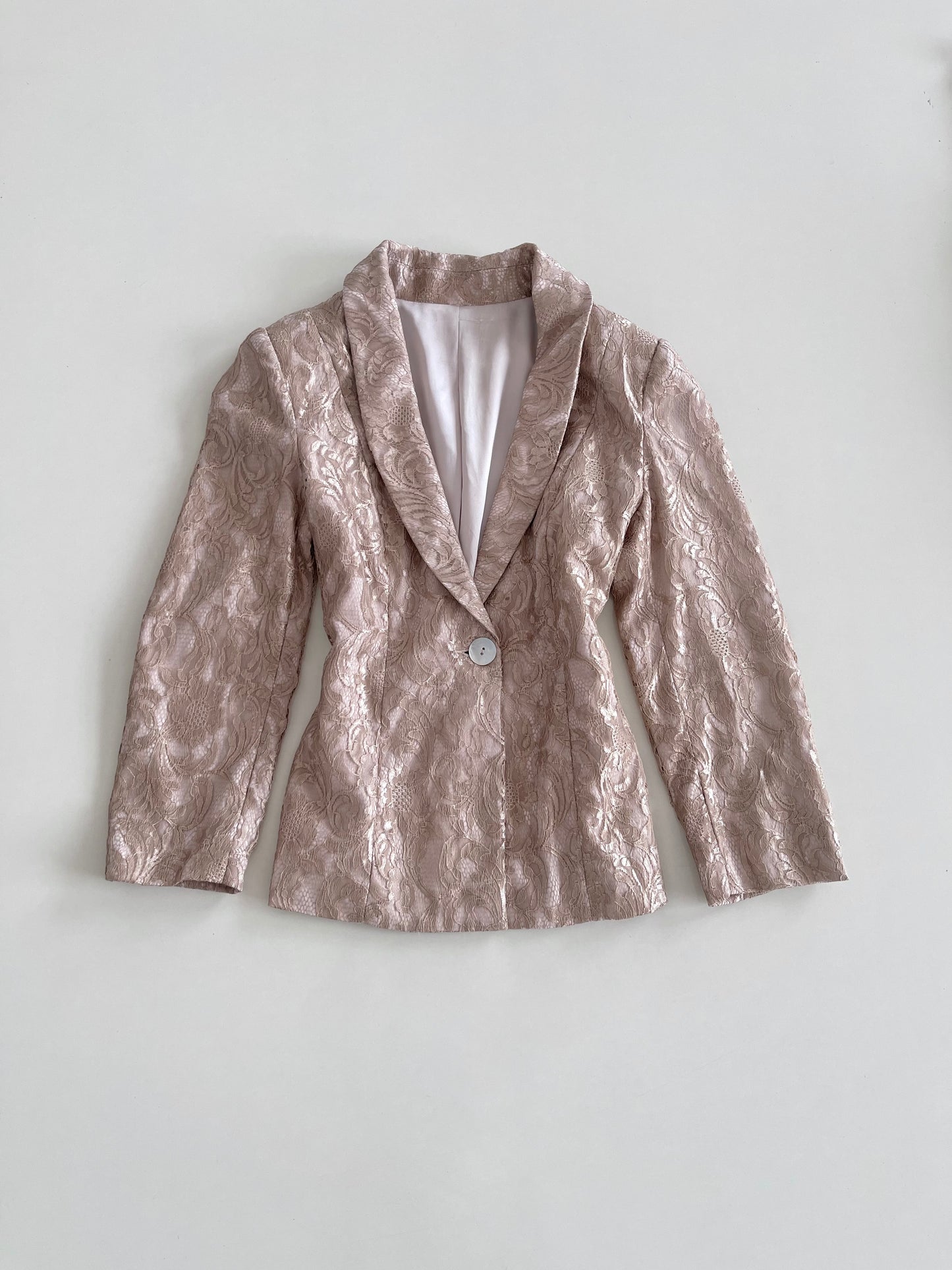 Lace Jacquard Vintage Blazer-Bust 34