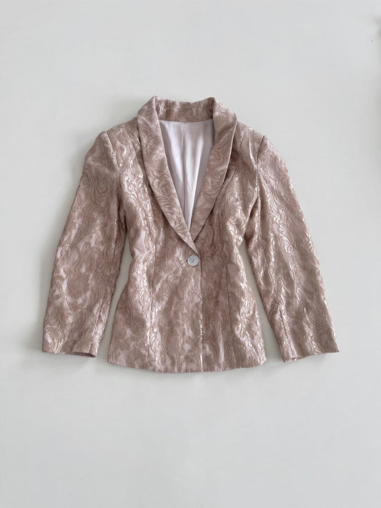 Lace Jacquard Vintage Blazer-Bust 34