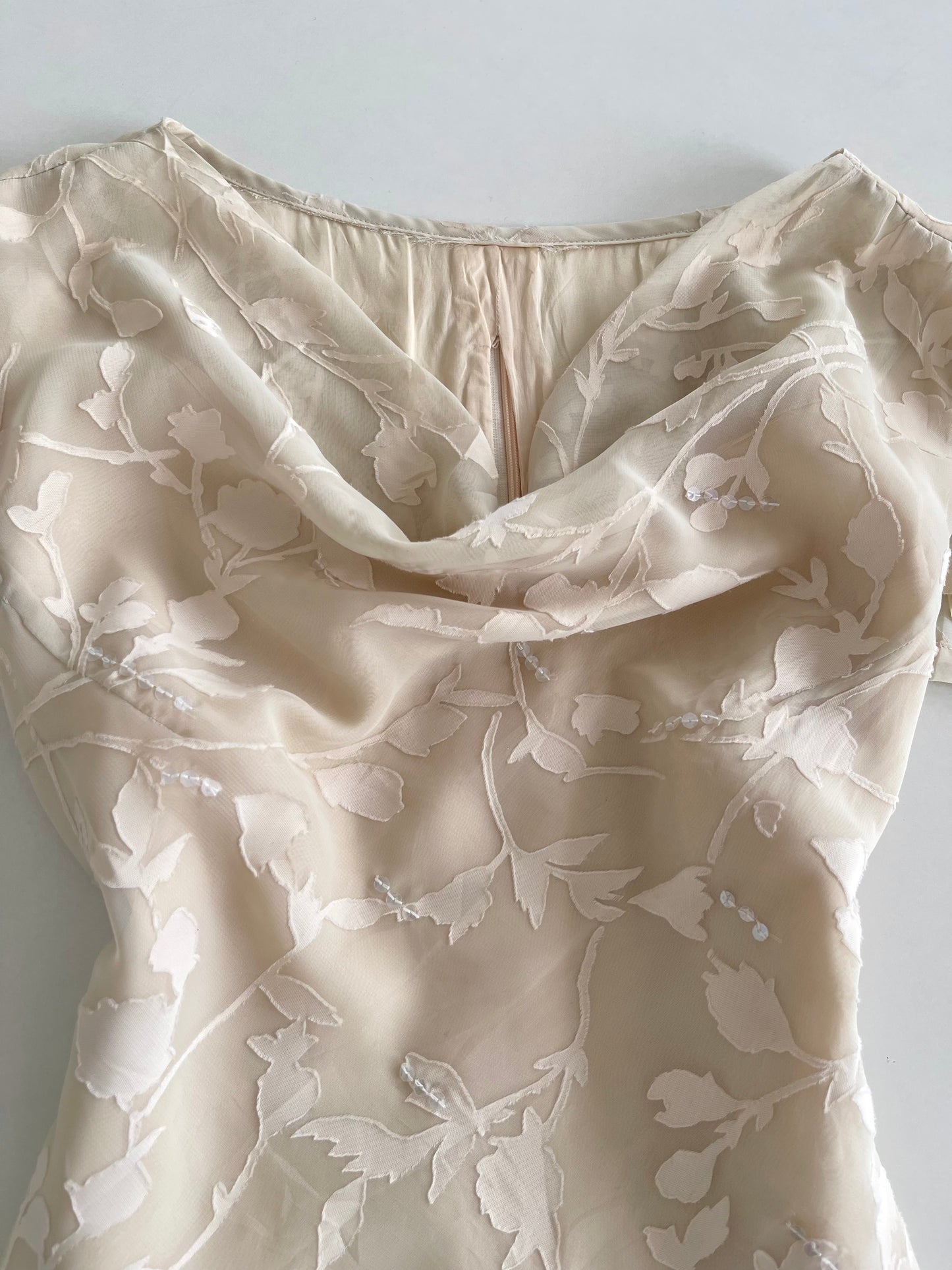 Cowl Neck Vintage Top-Bust 42