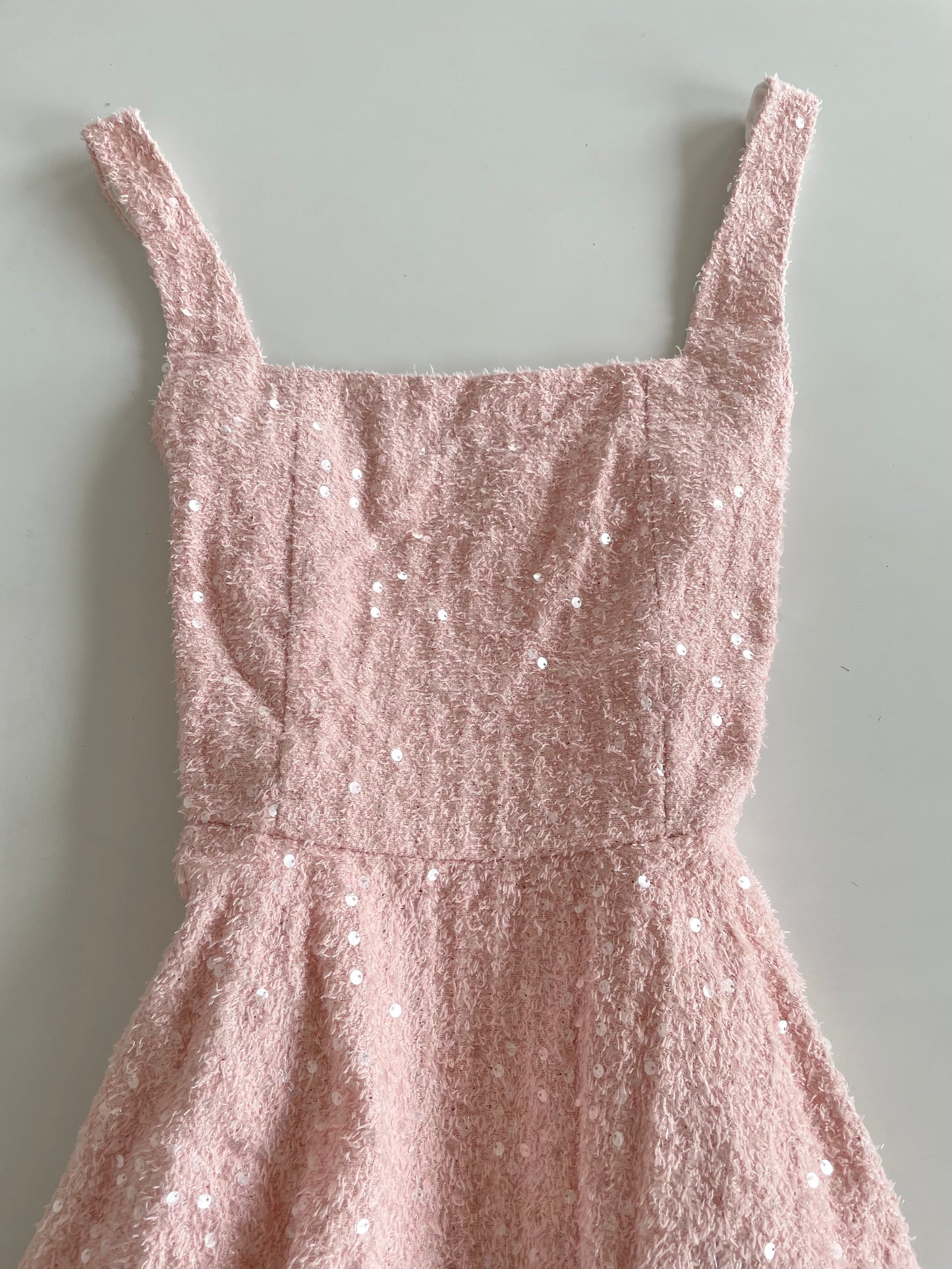 Square Neck Sequin Dress-Bust 32