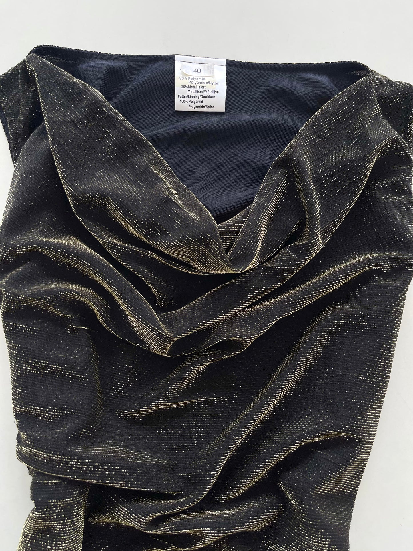 Cowl Neck Shimmer Dress-Bust 38 to 40