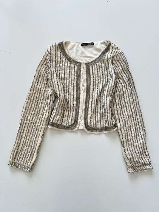 Atmosphere Heavily Embroidered Top-Bust 36