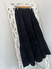 Vintage Sequin Corduroy Skirt-Waist 26 to 32