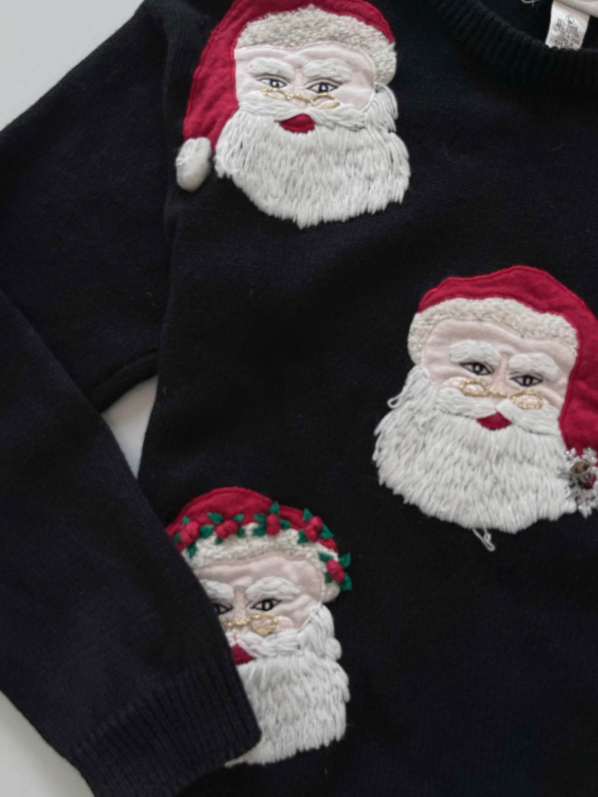 Essential Elements Embroidered Christmas Sweater-Bust 44