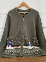 Load image into Gallery viewer, Croft &amp; Barrow Embroidered Christmas Sweater-Bust 46
