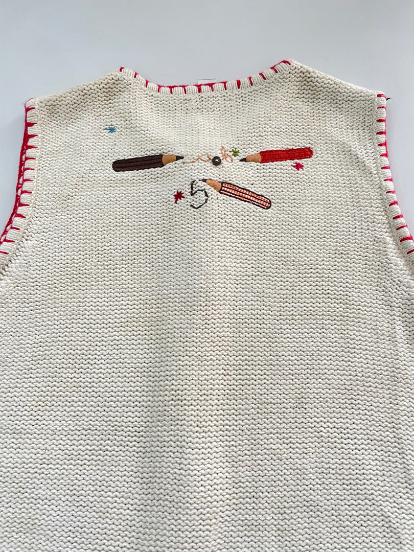Christopher & Banks Embroidered Sweater Vest-Bust 38