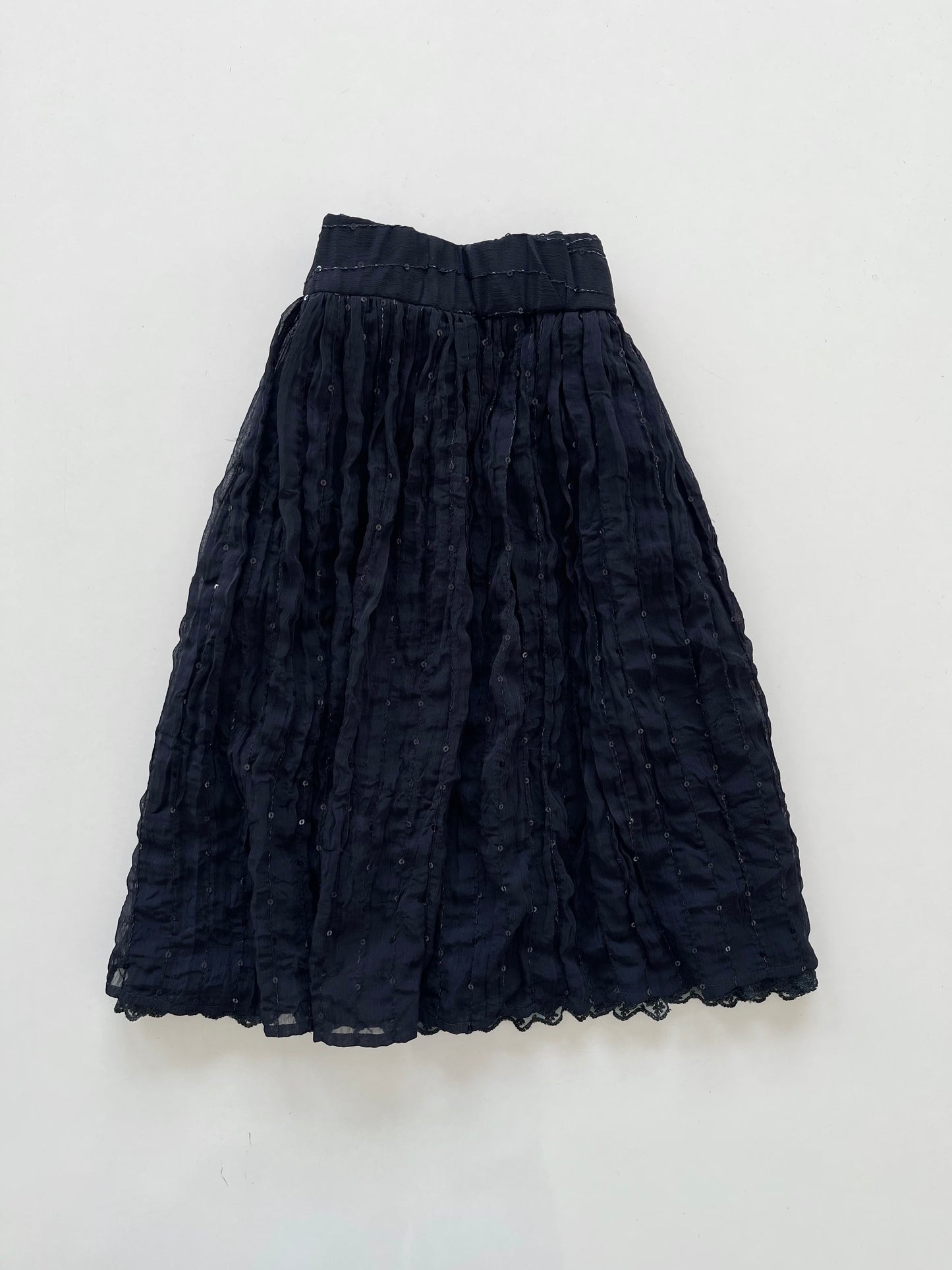 Net City Sequin Vintage Skirt-Waist 26