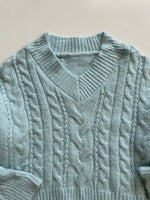 Load image into Gallery viewer, Baby Blue Soft Chunky Sweater-Bust 48
