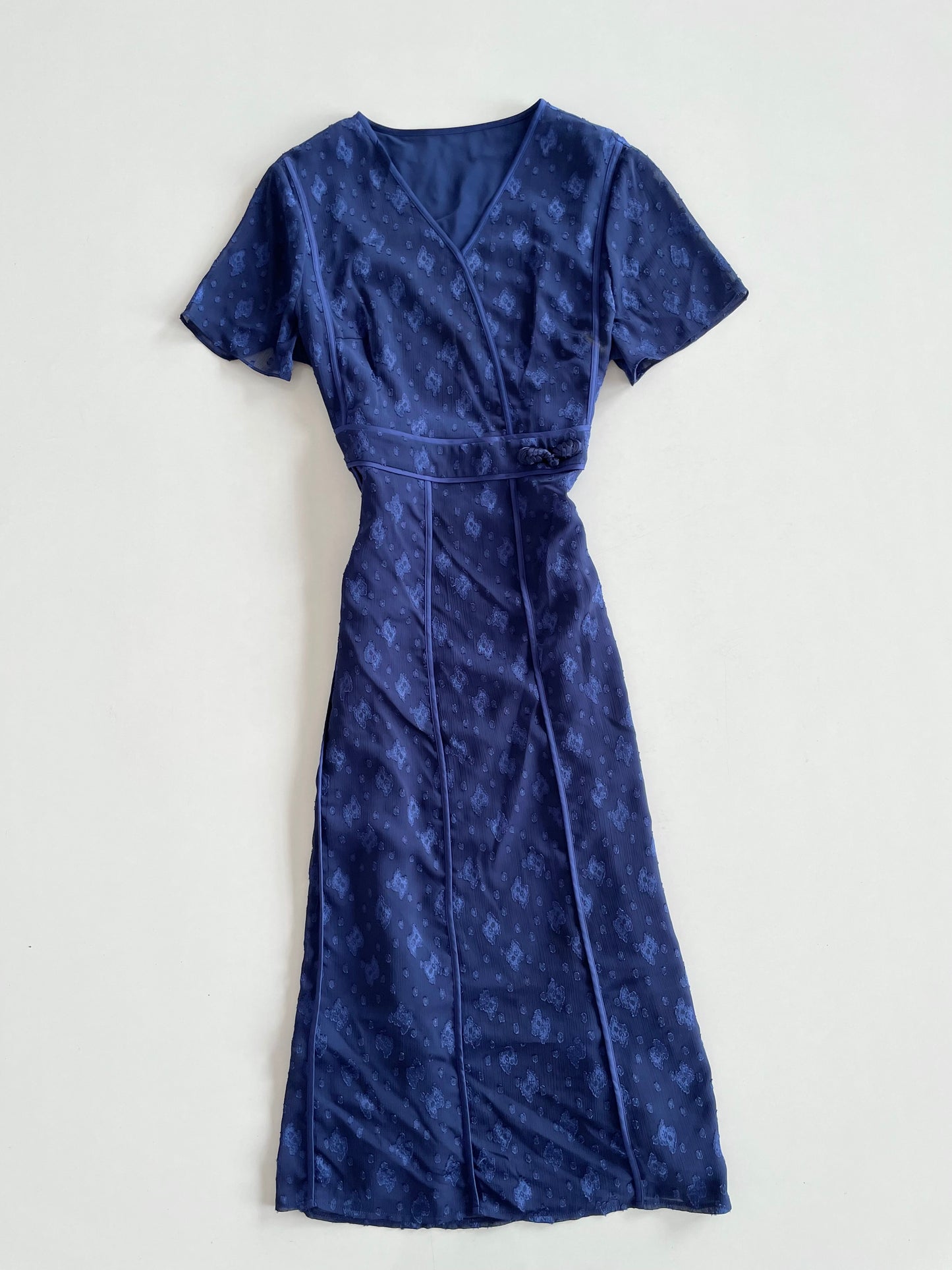 Vintage Blue Dress-Bust 38
