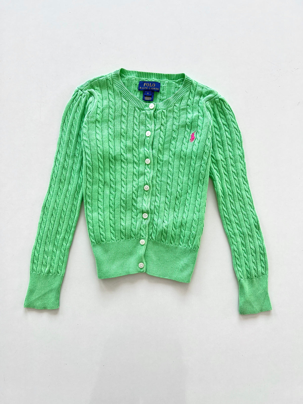 Ralph Lauren 100%Cotton Kids Vintage Cardigan-Bust 28