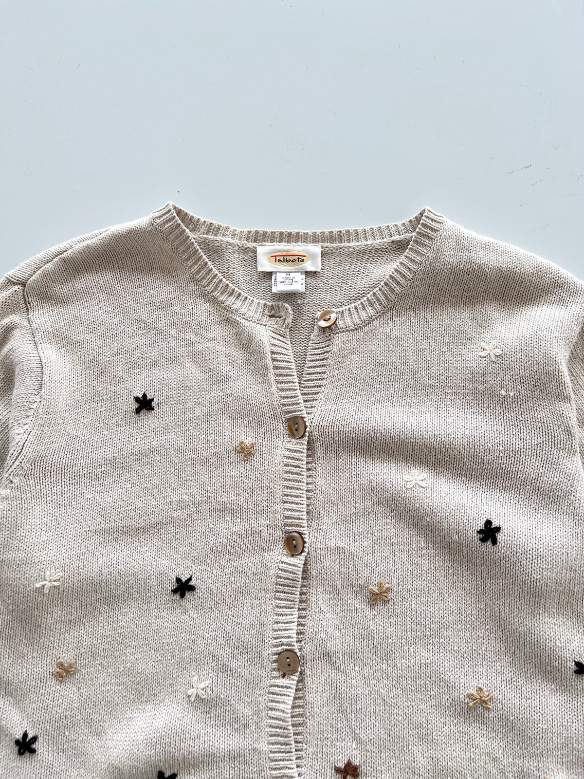 Talbots Embroidered Sweater-Bust 44