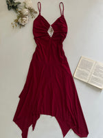 Load image into Gallery viewer, Vintage Asymmetric Blush Dress-Bust 32 to 34