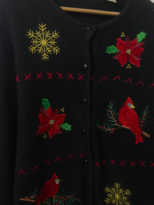 Classic Elements Embroidered Sweater-Bust 42