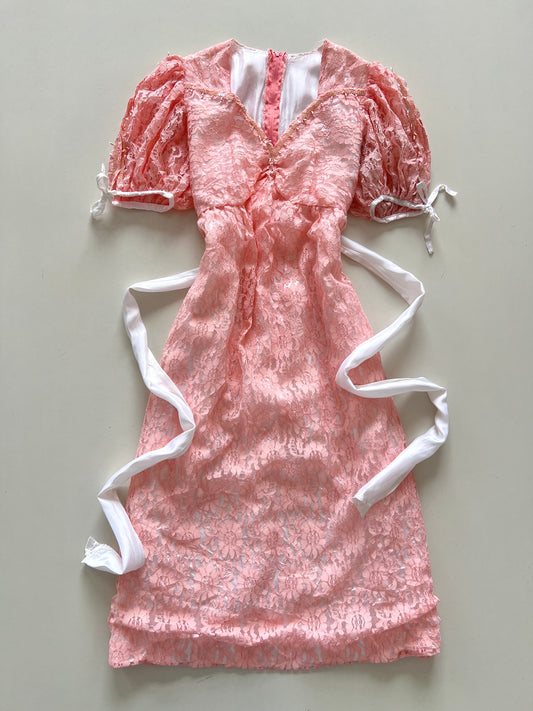 Vintage Lace Dress-Bust 38