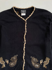Embroidered Sweater-Bust 44