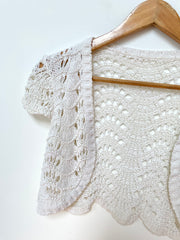 Sheer Crochet Shrug-Bust 28 to 30