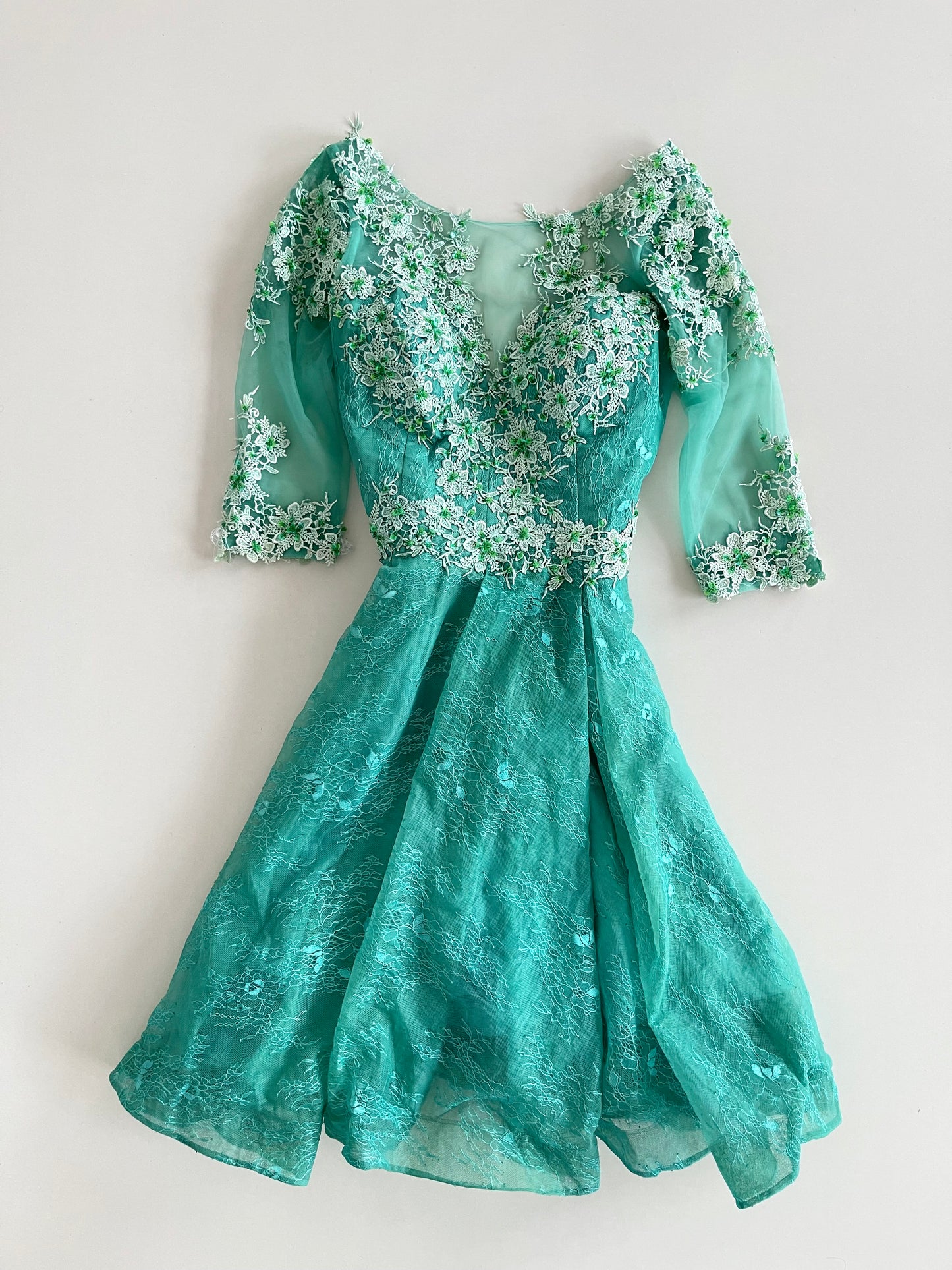 Vintage Embroidered Dress-Bust 36 to 38