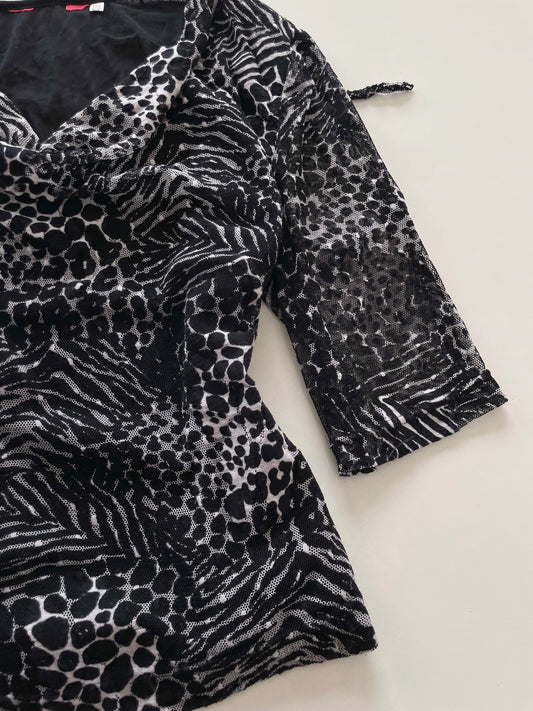 Vintage Cowl Neck Top-Bust 38