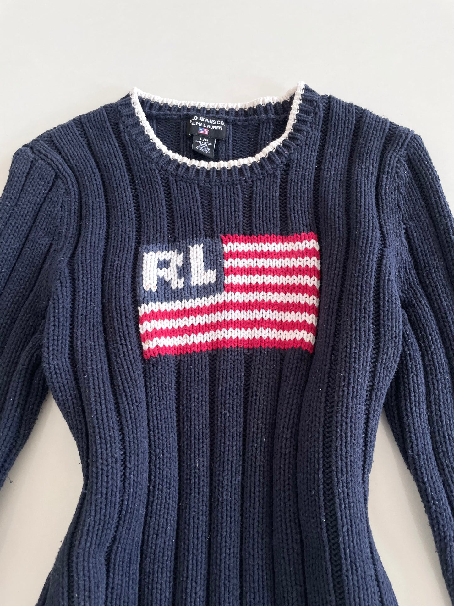 Ralph Lauren 100% Cotton Vintage Sweater-Bust 36 to 38