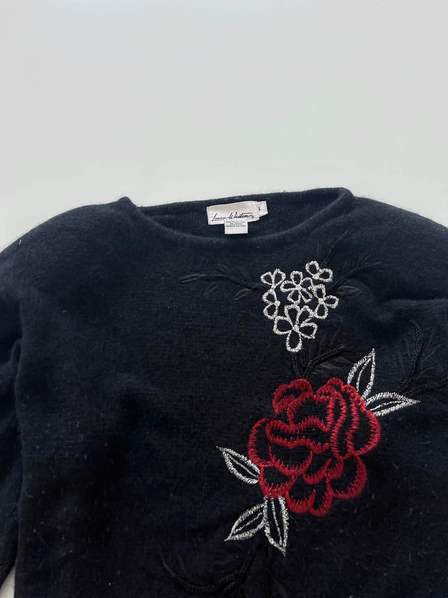 Laura Winston Embroidered Sweater-Bust 42