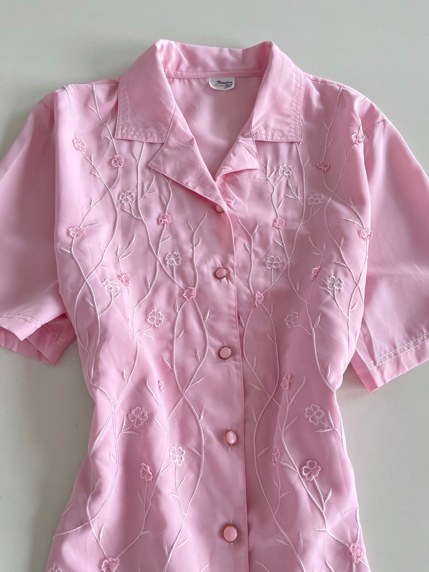 Creation Atelier Embroidered Vintage Shirt -Bust 52