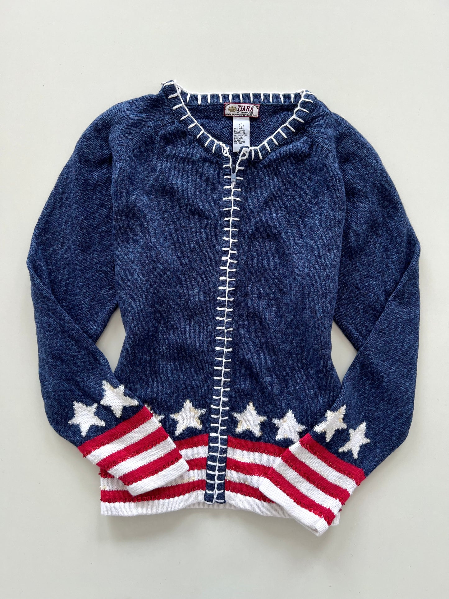 Tiara Embroidered Sweater-Bust 46
