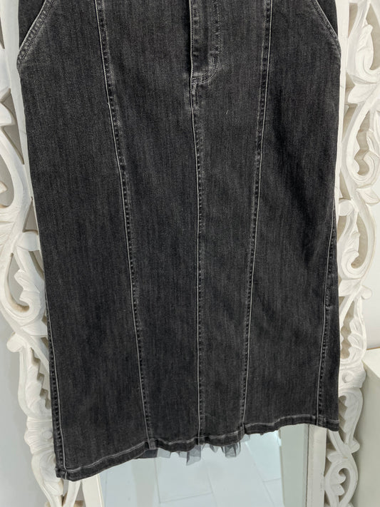 Denim Long Skirt-Waist 28