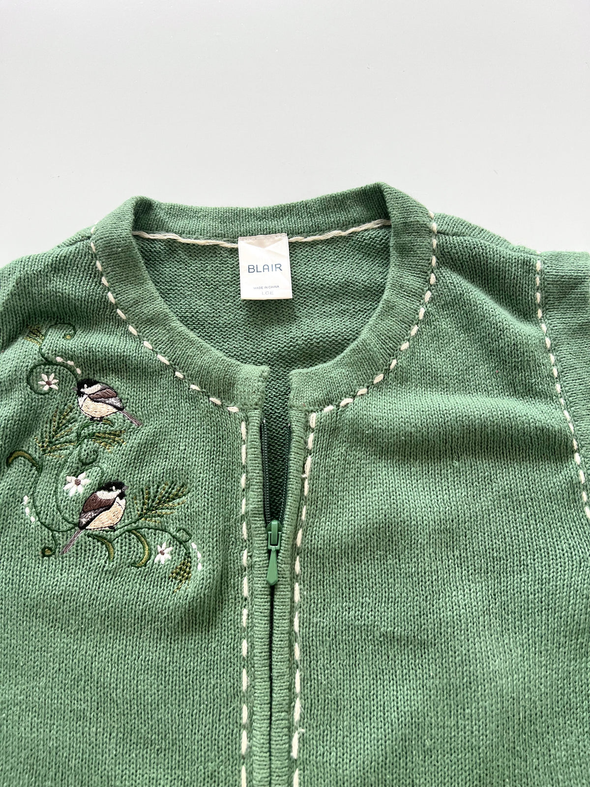 Blair Embroidered Vest Sweater-Bust 46