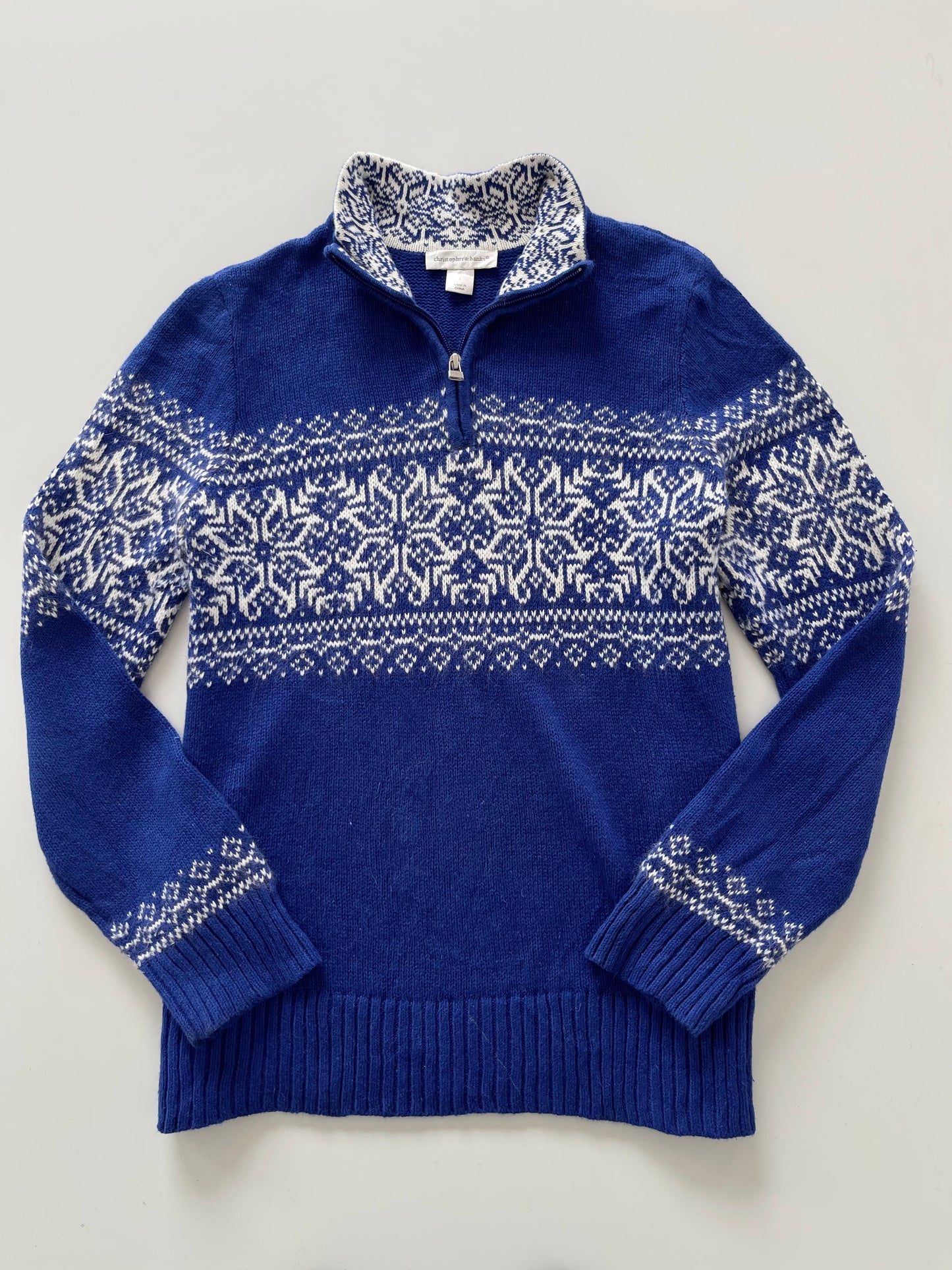 Christopher&banks Embroidered Vintage Zipper-Bust 44
