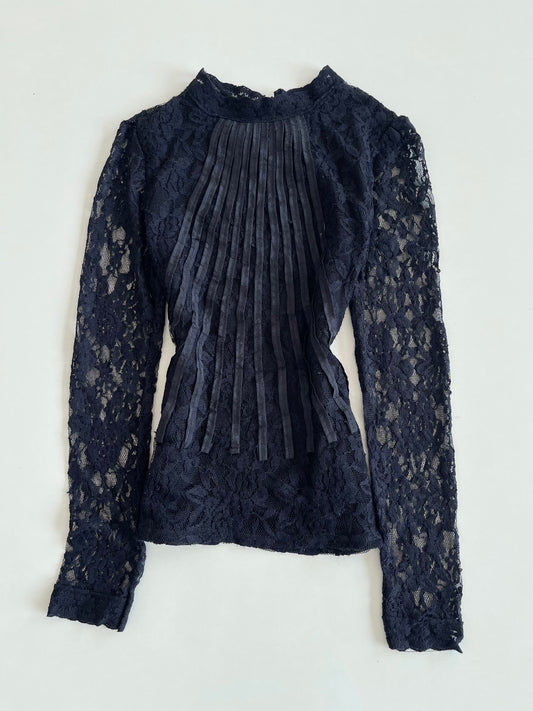 Molly Bracken Sheer Lace Vintage Top-Bust 30 to 32