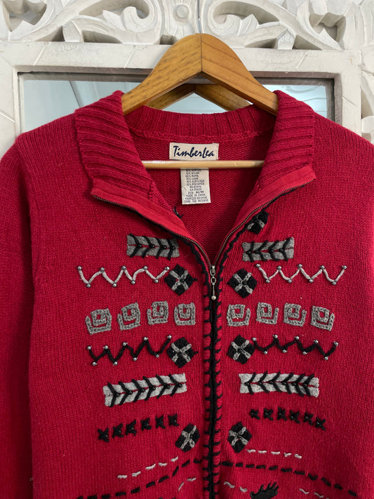 Timberlea Embroidered Sweater-Bust 42