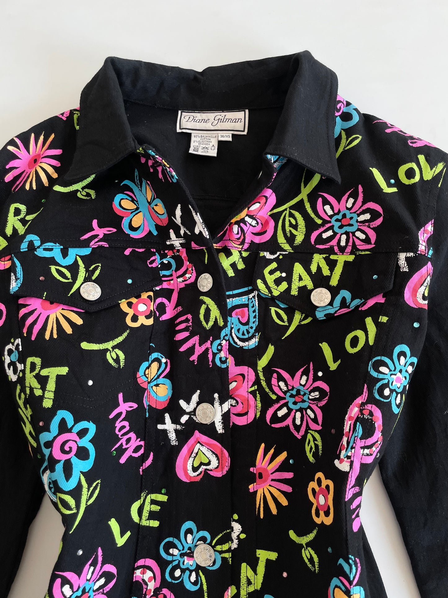 Diane Gilman Denim Jacket-Bust 40