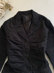 Vintage Corduroy Ruched Blazer-Chest 34