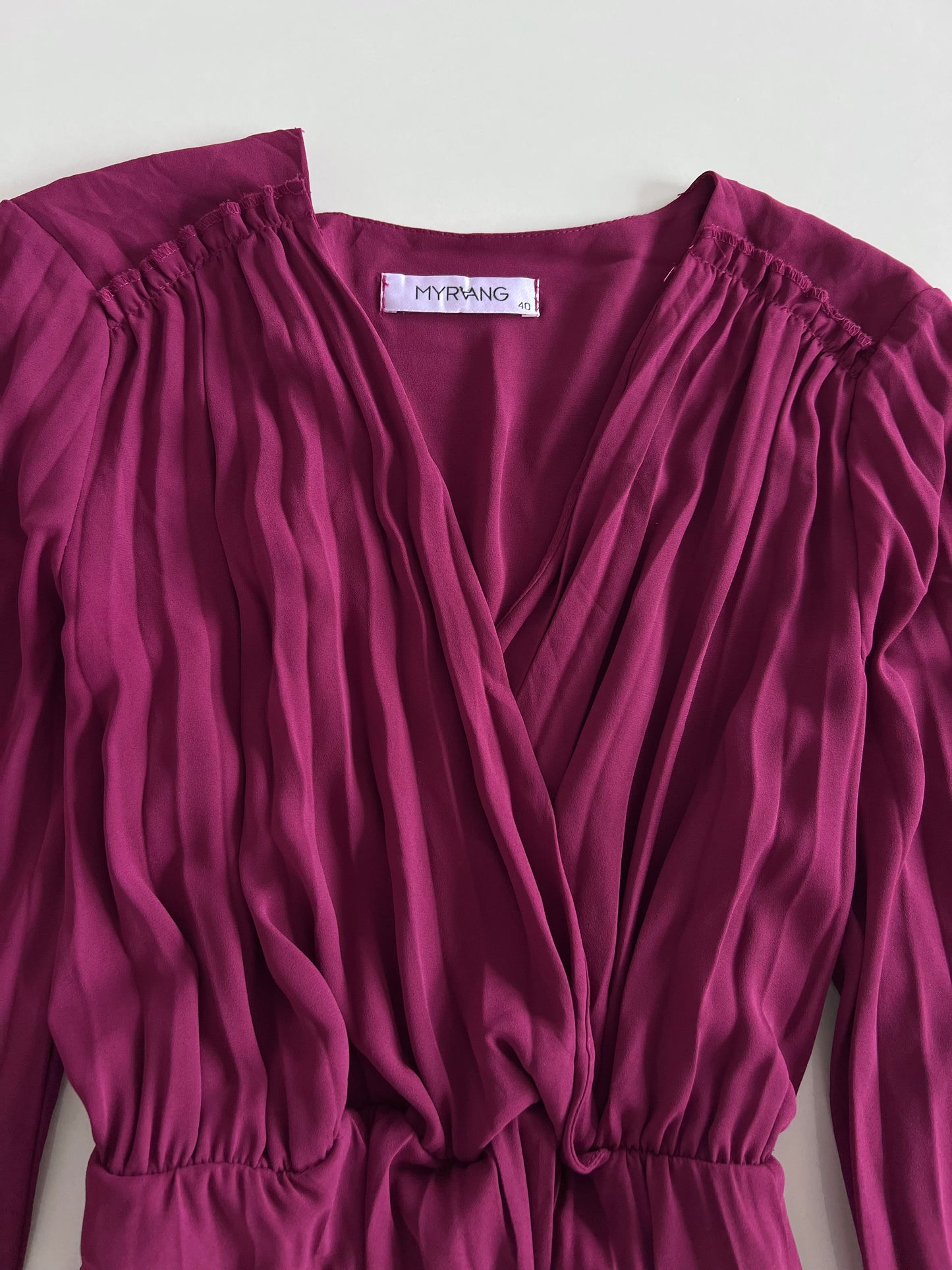 Myrang Wine Dress-Bust 40