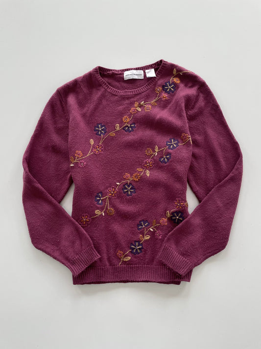Alfred Dunner Embroidered Sweater-Bust 46